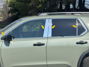 QAA - PP76222 Stainless Steel Pillar Trim 8Pc 2026 Honda Passport QAA - Image 2