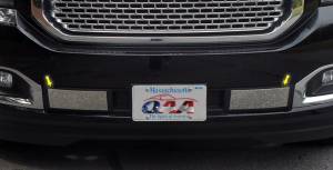 FB55297 Stainless Steel Front Bumper Accent 2Pc 2015-2020 GMC Yukon QAA