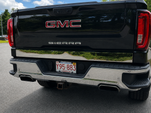 QAA - RT59170 Stainless Steel Tailgate Accent 1Pc 2019-2026 Chevrolet Silverado, 2019-2026 GMC Sierra QAA - Image 2