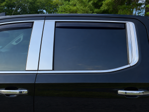 QAA - PP59281 Stainless Steel Pillar Trim 6Pc 2019-2026 GMC Sierra QAA - Image 1