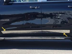 TH61198 Stainless Steel Rocker Panel Trim 4Pc 2021-2026 Chevrolet Suburban QAA